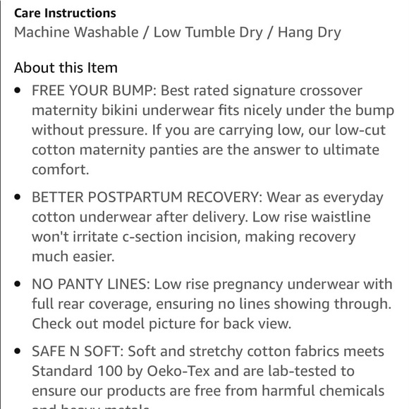 New Intimate Portal Under Belly pregnancy/ post partum underwear - Picture 5 of 5